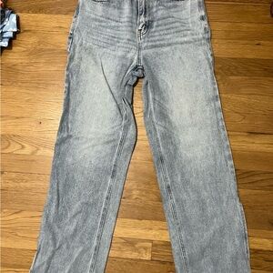 Women’s Light Blue Jeans with Side Slit